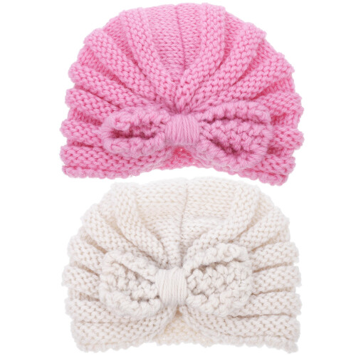 Cappello All'Uncinetto Per , Turbante In , 2 Pezzi 1