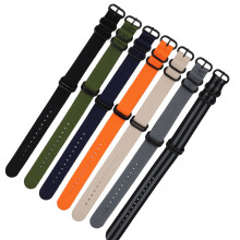 1 Pezzo Cinturino In Nylon Regolabile Per 24mm