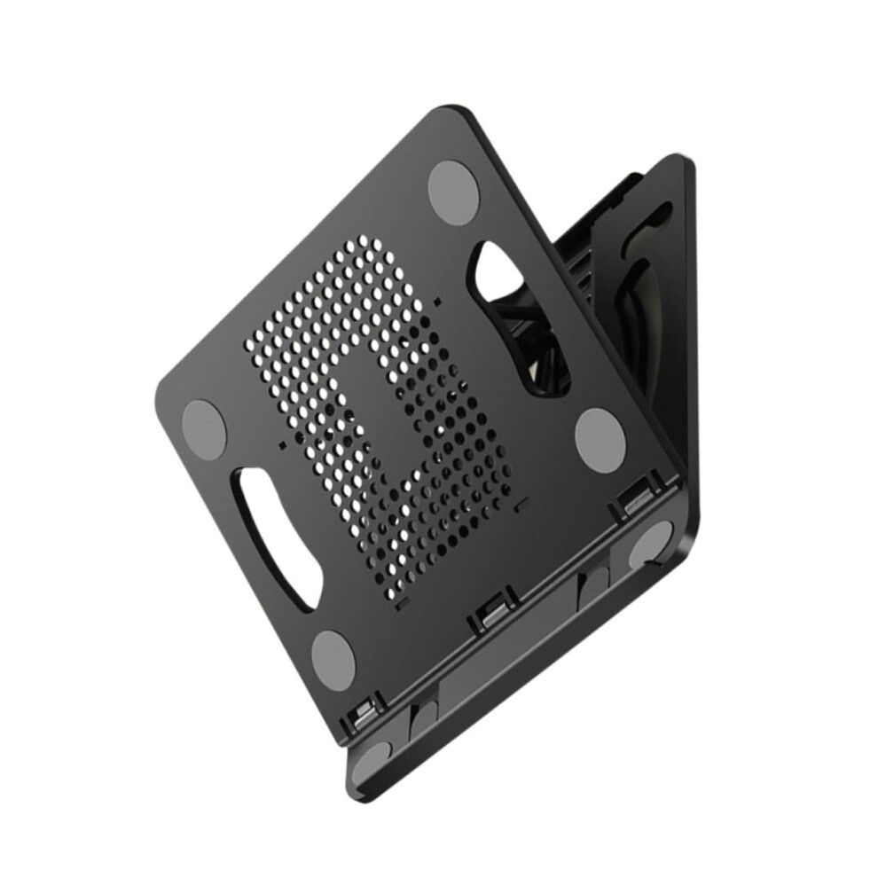 Adjustable Folding Laptop Stand Ergonomic Heat Dissipation Bracket For Desk Rotating Portable Support For Tablets And Notebooks Black 9016109538765