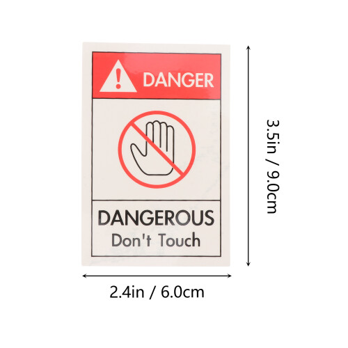 4St Waarschuwingsstickers Machine Caution Duurzame PP Stof 1