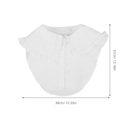 Fake Collare A In Cotone, Rimovibile Per Camicia Donna 1