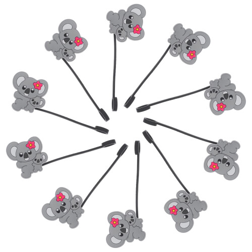 10 Pezzi Coperchi In Silicone Per Cannucce Koala