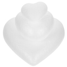 3 stuks craft foam harten decoratie voor valentijn en bruiloft