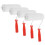 4St Mini Witte Verfrollers 8 Inch Voor Deuren En Kasten 1
