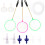 1Set Multifunctioneel Wit Plastic Garnalen En 1