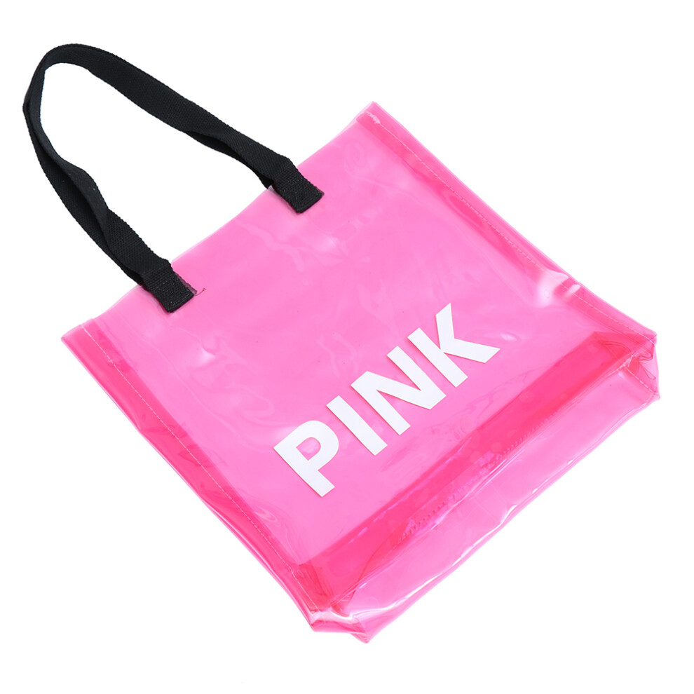 Trasparente In A Mano Spalla Jelly Rosa-image