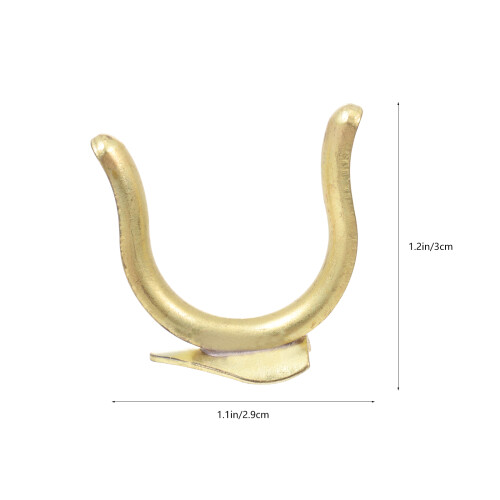 1 Pezzo Gancio Per Dita Per Tromba B In Oro 2