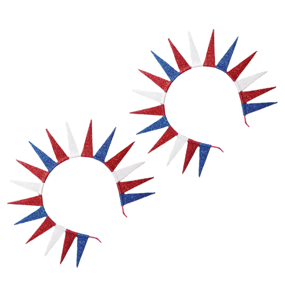 2 Pezzi Copricapo 4 Fascia Patriottica Con Statua Della-image