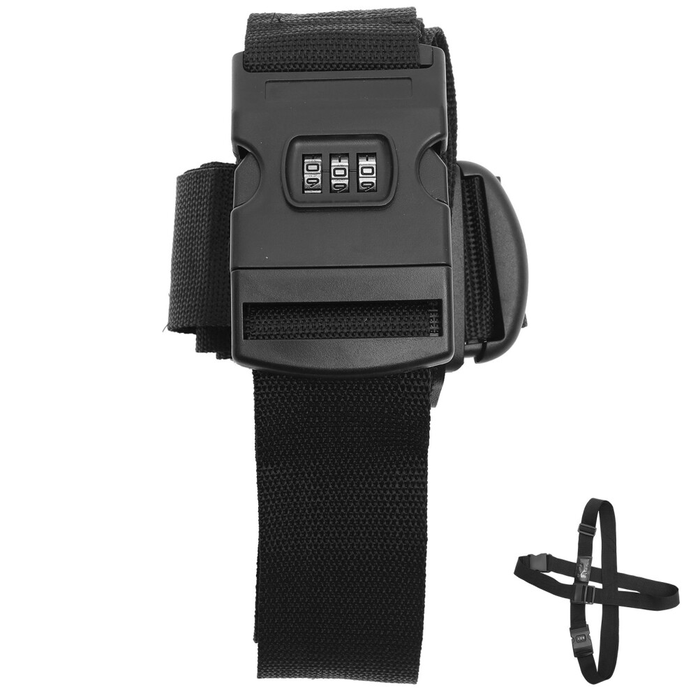 Cross Style Koffer Bagage Riem Met 3-Cijferig Wachtwoordslot-image