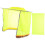 Construction Yellow Hard Hat Shade Full Brim Mesh Neck Guard 1