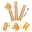 1Ensemble Sticker Taille PVC Animaux Amovible 6