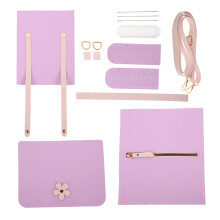 Conjunto Kit Fabricação Bolsa Corrente Pu Para Tiracolo Quadrada