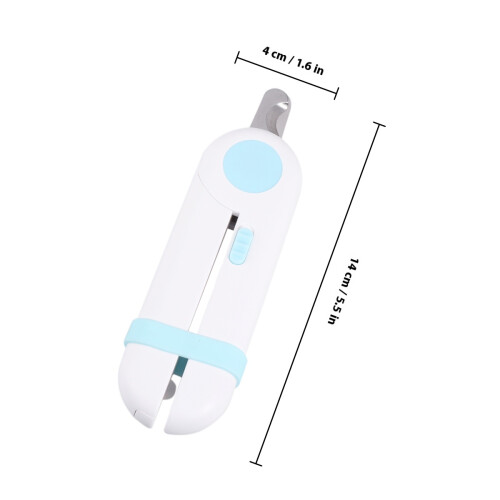 De Unhas Para Cachorro Aço Inoxidável Com Led Azul 1
