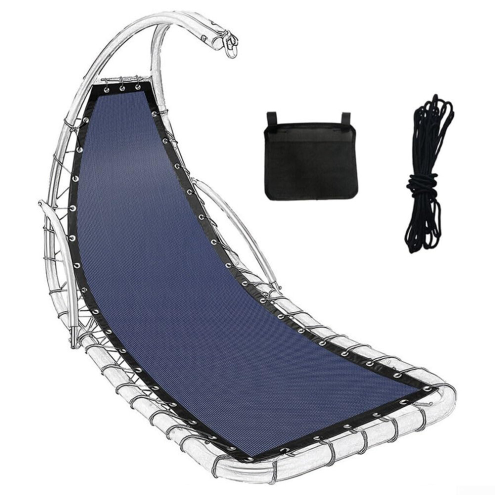 Replacement Seat Cloth for Outdoor Textilene Hanging Swing Chair Size 64x197x23CM Navy Blue A Long-Lasting Fabric-image-OPC-PMC92RH-NEW