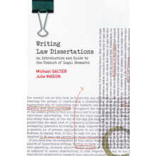 Writing Law Dissertations by Julie Mason Paperback Book