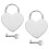 2 Set Serrature A Cuore Per Bagagli Decorative 7