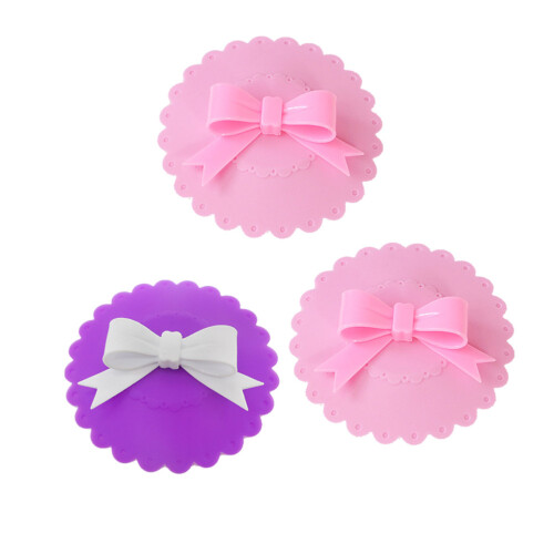 3 Pezzi In Silicone Con Fiocco Per Tazza