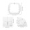 3 Pezzi Righello In Acrilico Per Patchwork Con Antiscivolo 3