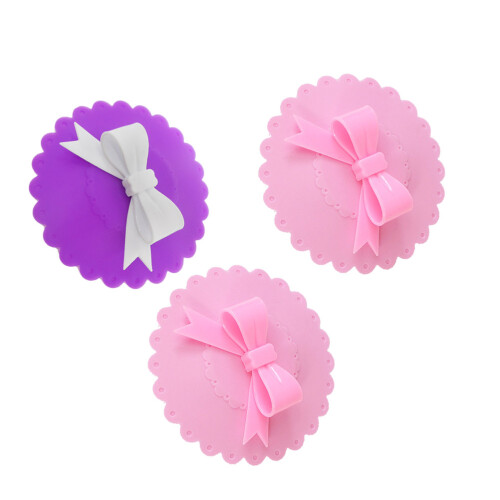 3 Pezzi In Silicone Con Fiocco Per Tazza 1