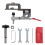 1Ensemble Kit De Perçage Pour Charnière 35Mm Aluminium 1