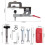 1Ensemble Kit De Perçage Pour Charnière 35Mm Aluminium 7