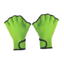 Webbed Swimming Gloves, Aquatic Fitness Fingerless Diving Gloves With Adjustable Wrist Strap, Exercise For Swimming