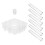 1Set Hydroponischer Vase Silikonform Mit 6 Röhrchen Für DIY 8