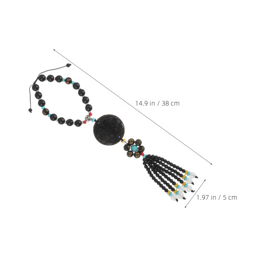Car Rearview Mirror Charm Pingente Chinês Com Para Viagens 2