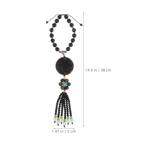 Car Rearview Mirror Charm Pingente Chinês Com Para Viagens 1