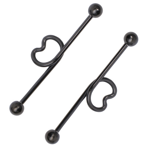 2 Pares De Industriais Barbell Com Fecho De