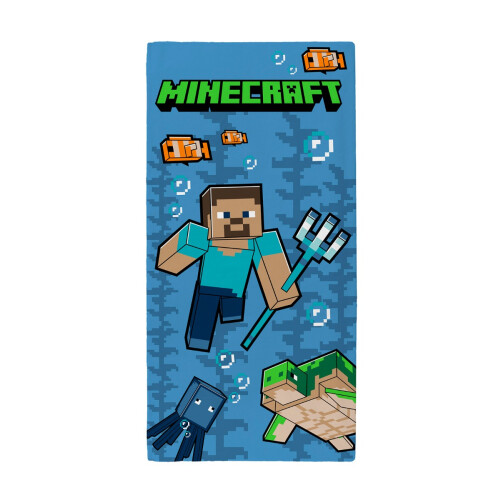 Minecraft Minecraft Trident Beach Towel