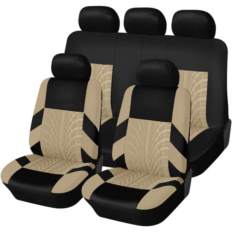 Car Seat Cover For Fiat Panda 4X4, Panda Van, Panda Sport, Panda 100Hp, Panda Cross Leather Full Surround Breathable Set 9016109539670