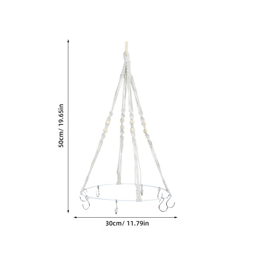 Juego De Estante Colgante Para Hierbas Macramé De 1