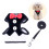 Arnês Para Cachorro Com Gravata E Trela Preto/M 10