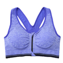 Women's Sportbröst Högljusad Push-Up Trådlös Crop XL Blå