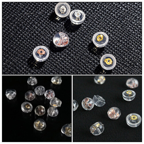 6 Pezzi Fermagli In Silicone Trasparenti Per 2