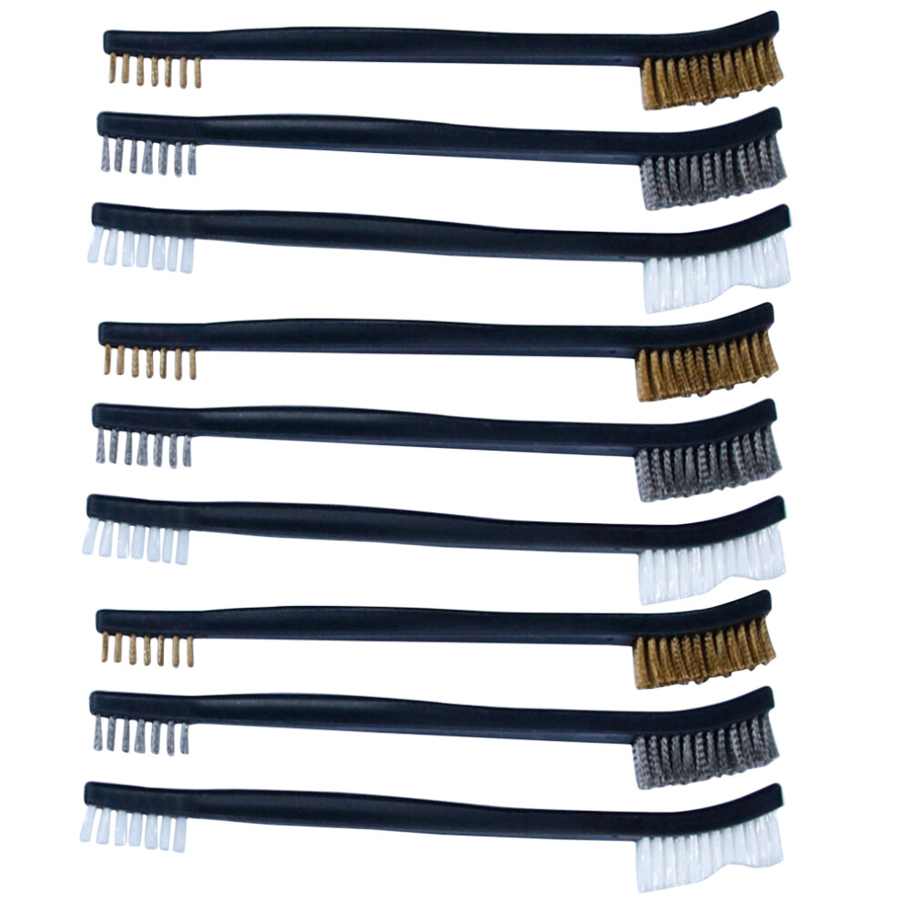 9 Sztuk DwugłOwych Szczotek Do Samochodu I Czyszczenia Szczelin-image