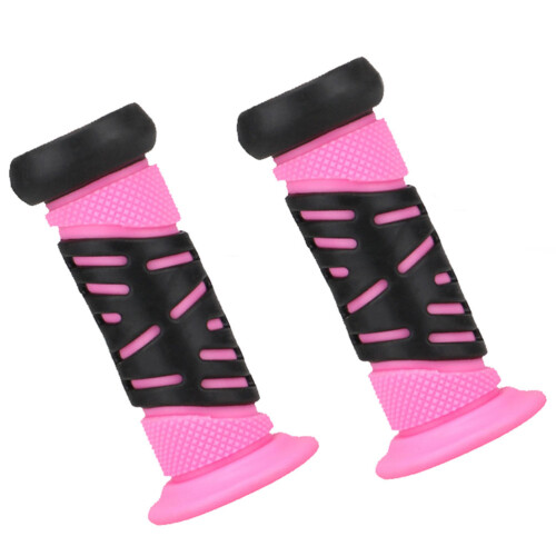 1Paar Kinder Fahrradlenker Schutz Pink 2