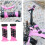 1Paar Kinder Fahrradlenker Schutz Pink 11