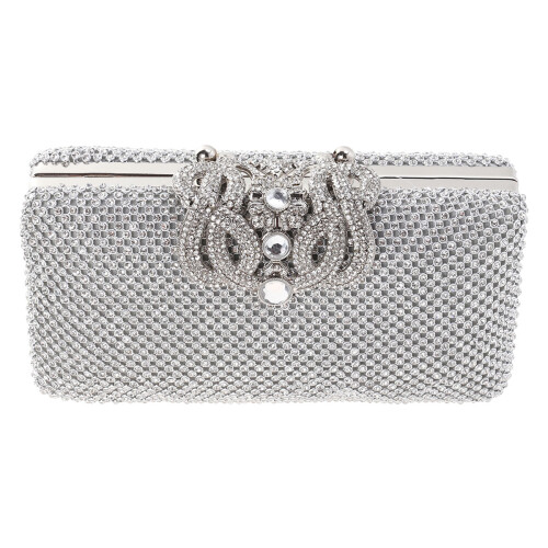 1 De Mão Com E Diamantes Para Mulheres (Prata)