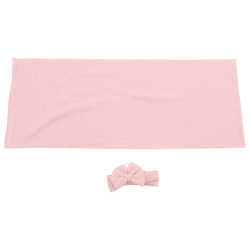 Conjunto De Manta Para Bebê E Faixa De Cabeça, Recepção Recém-Nascido 2
