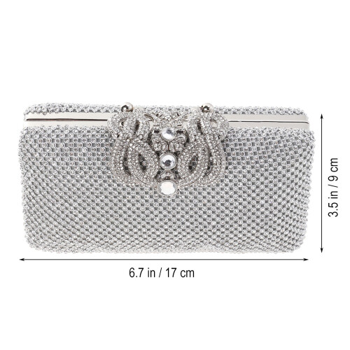 1 De Mão Com E Diamantes Para Mulheres (Prata) 1