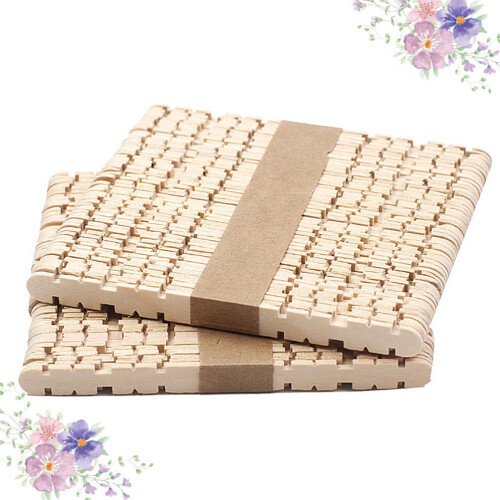 4 Pacotes De Paletes Natural Com Varetas Para Artesanato 2