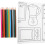 1 Conjunto De Pôster Para Colorir Infantil Com Rolo E Vegetal 8