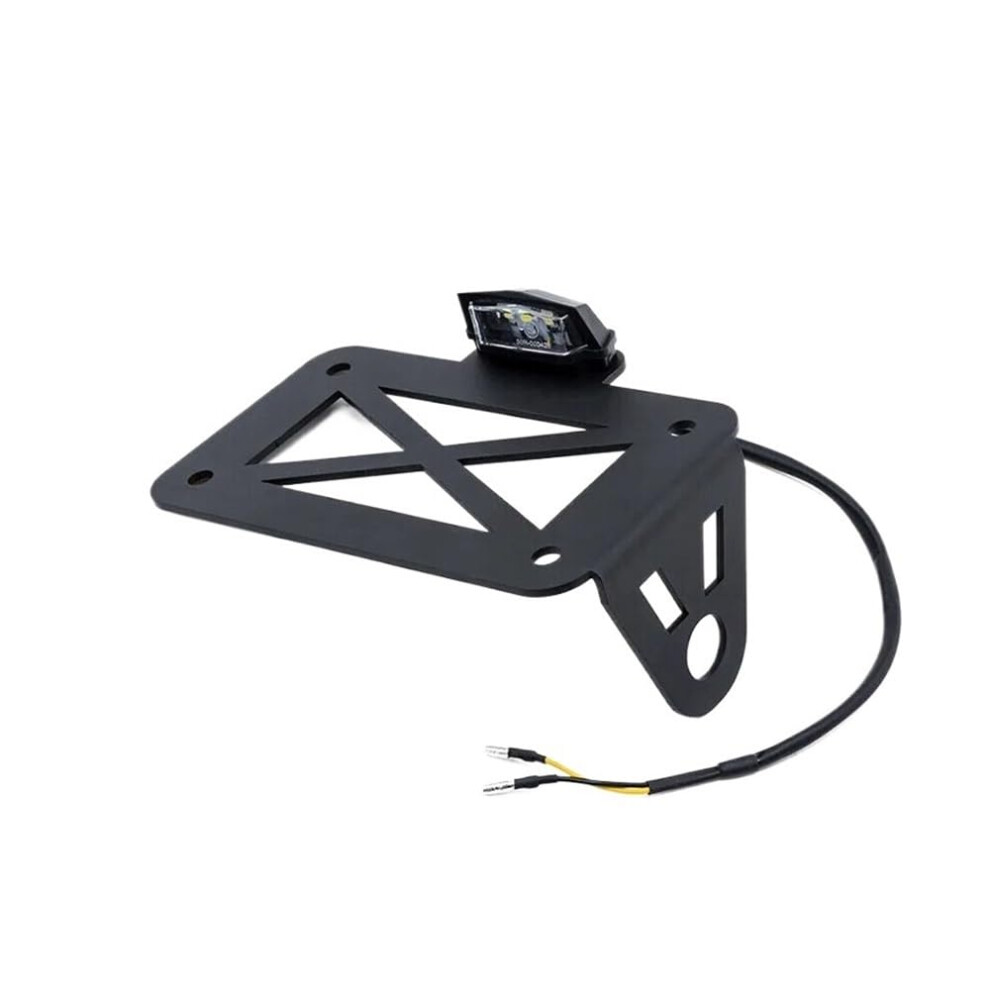 Motorcycle License Plate Holder Modified Universal Tail Mount Bracket Registration Plate Light 9354506435578