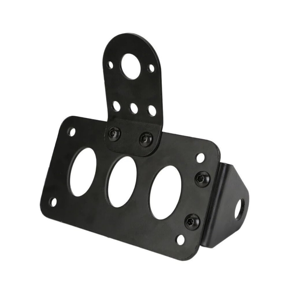 Number Plate Holder For Harley Bobber Motorcycle Axle Side Mount Scooter License Plate Holder Rear Taillight Bracket 9016109540508