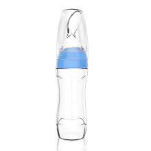 Baby-Silikon-Quetschflasche mit Löffel,