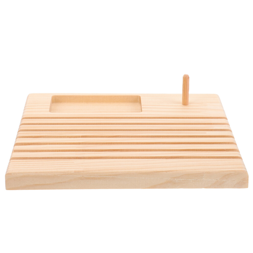 Wooden Spool Holder Walec Do Przechowywania Stojak Nitki Krawiecki-image