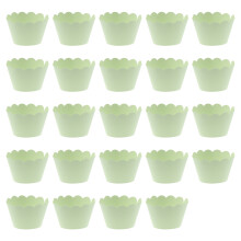 24 Unidades Forradores De Cupcake Verde Para Assar E Decorar