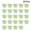 24 Unidades Forradores De Cupcake Verde Para Assar E Decorar 3